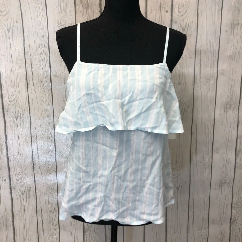 5/$20 Abound blue stripe tank top nwt‎ s